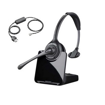 Plantronics CS510 Monaural Over-the-head Wireless Headset and *Electronic Hook Switch